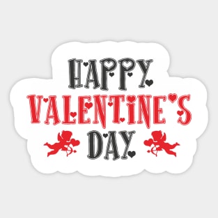 Happy Valentine's day love cute romance couple gift Sticker